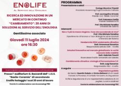 RICERCA ED INNOVAZIONE IN UN MERCATO IN CONTINUO “CAMBIAMENTO”: 20 ANNI DI SOLUZIONI AL SERVIZIO DELL’ENOLOGIA